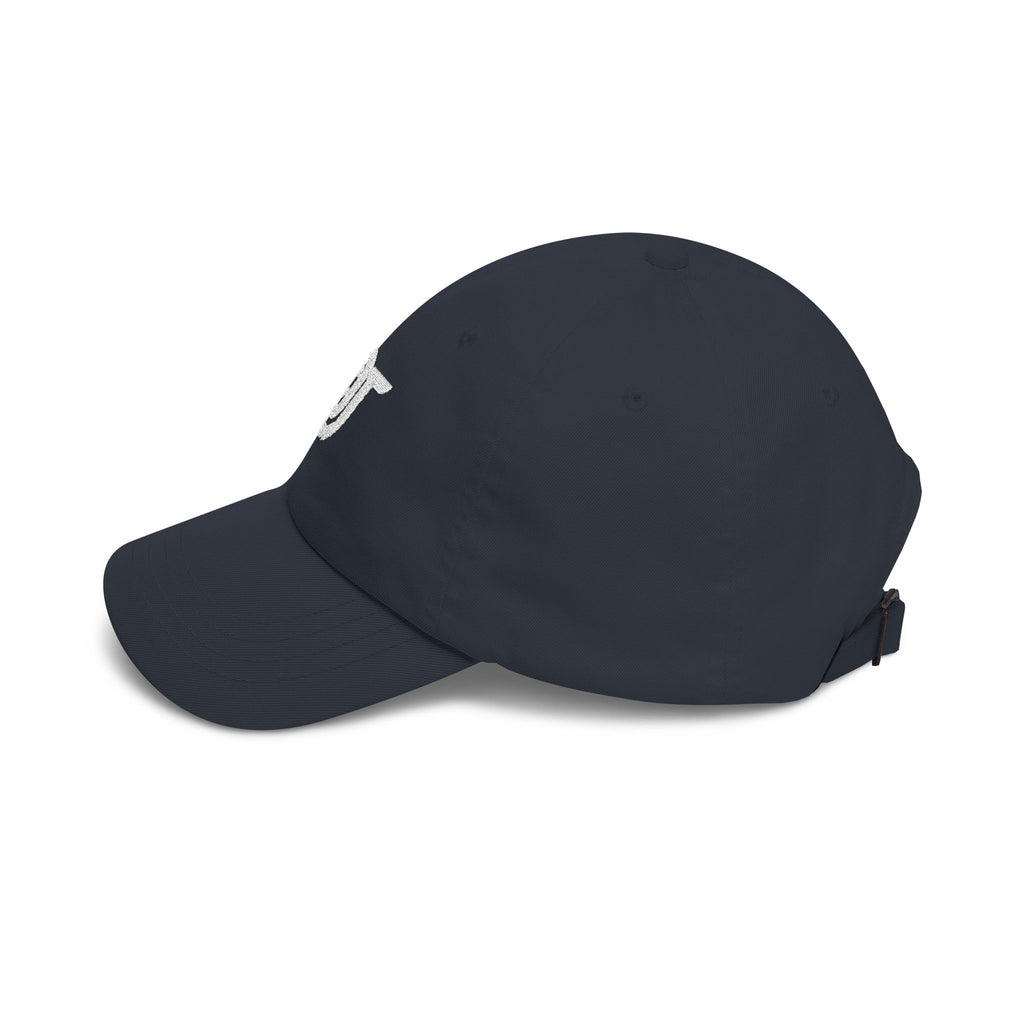 FDT Field Cap in Navy, left side view (supplier mockup)