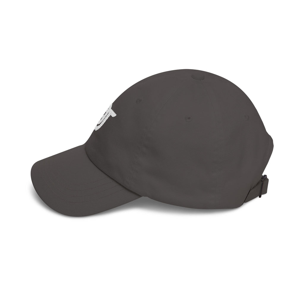 FDT Field Cap in Dark Grey, left side view (supplier mockup)