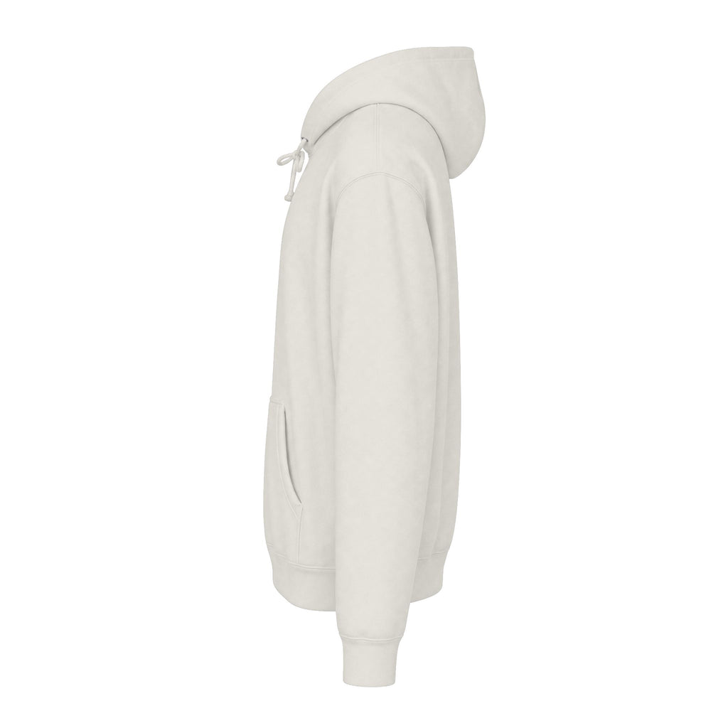 FDT Redacted Hoodie in Bone, left sleeve detail (supplier mockup)