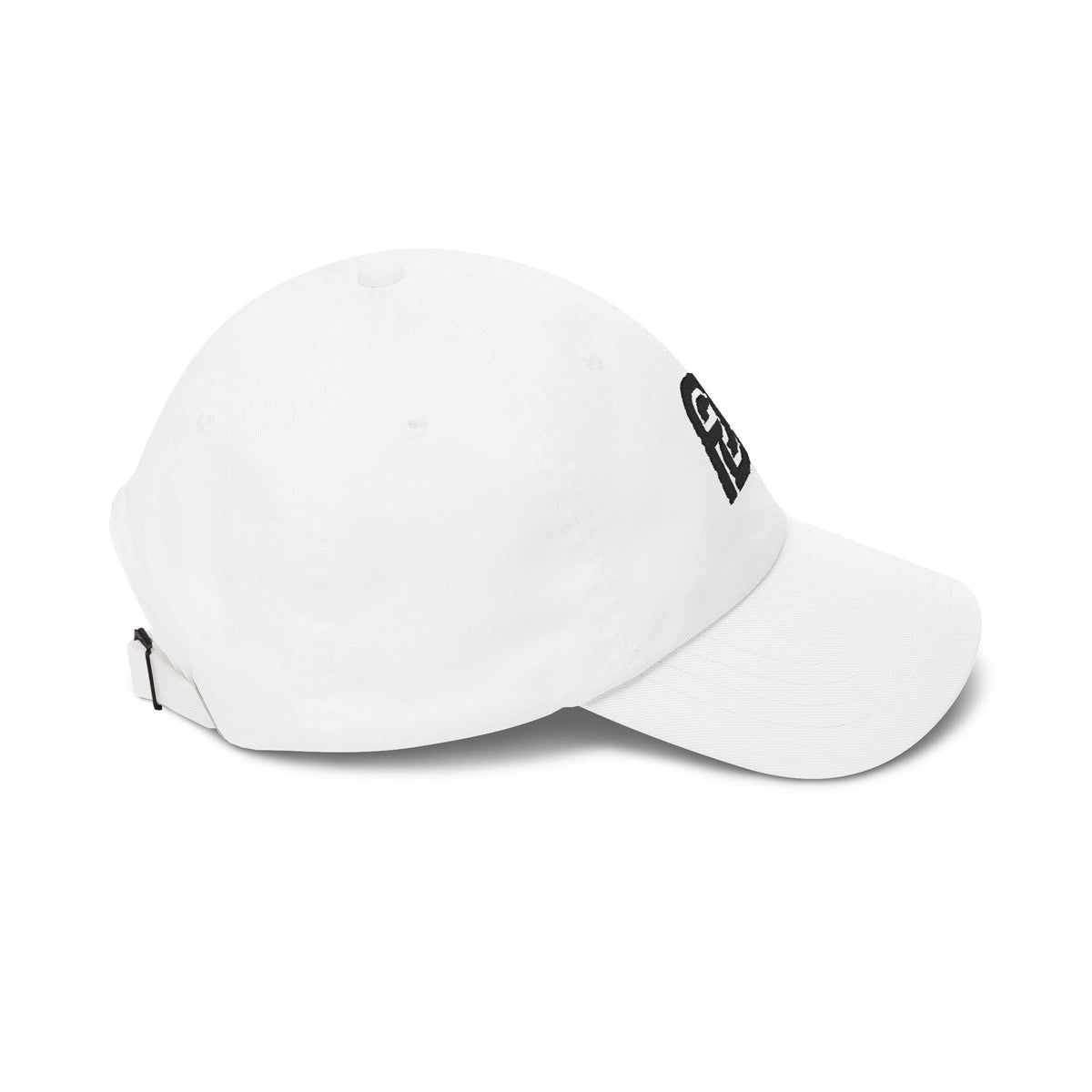 FDT Field Cap in White, right side view (supplier mockup)