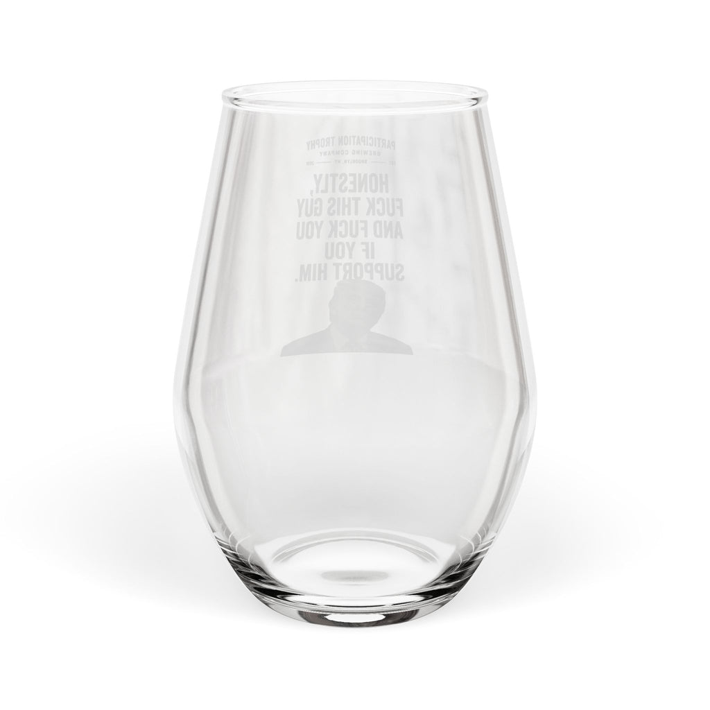 The "Line in the Sand" Wine Glass