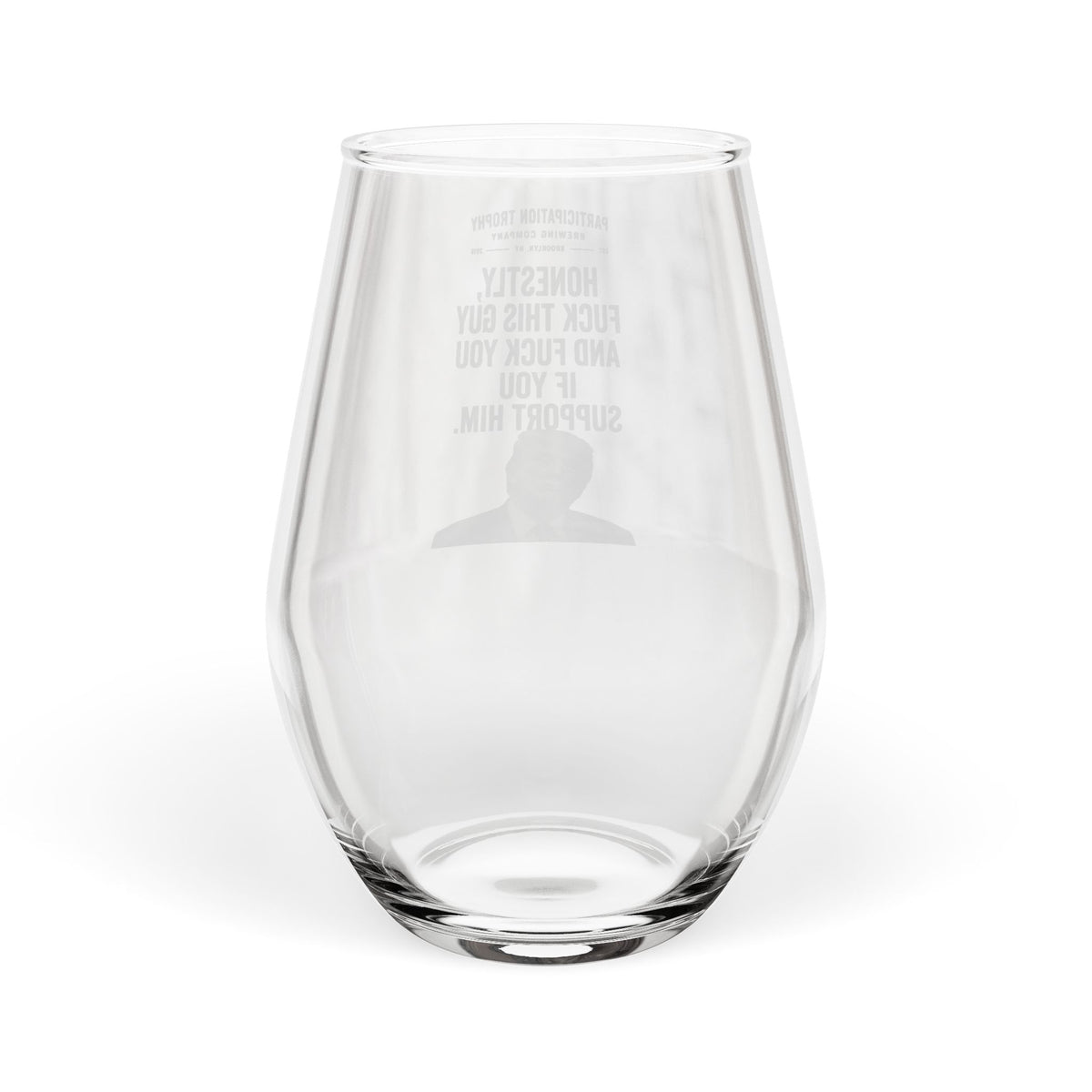 The "Line in the Sand" Wine Glass
