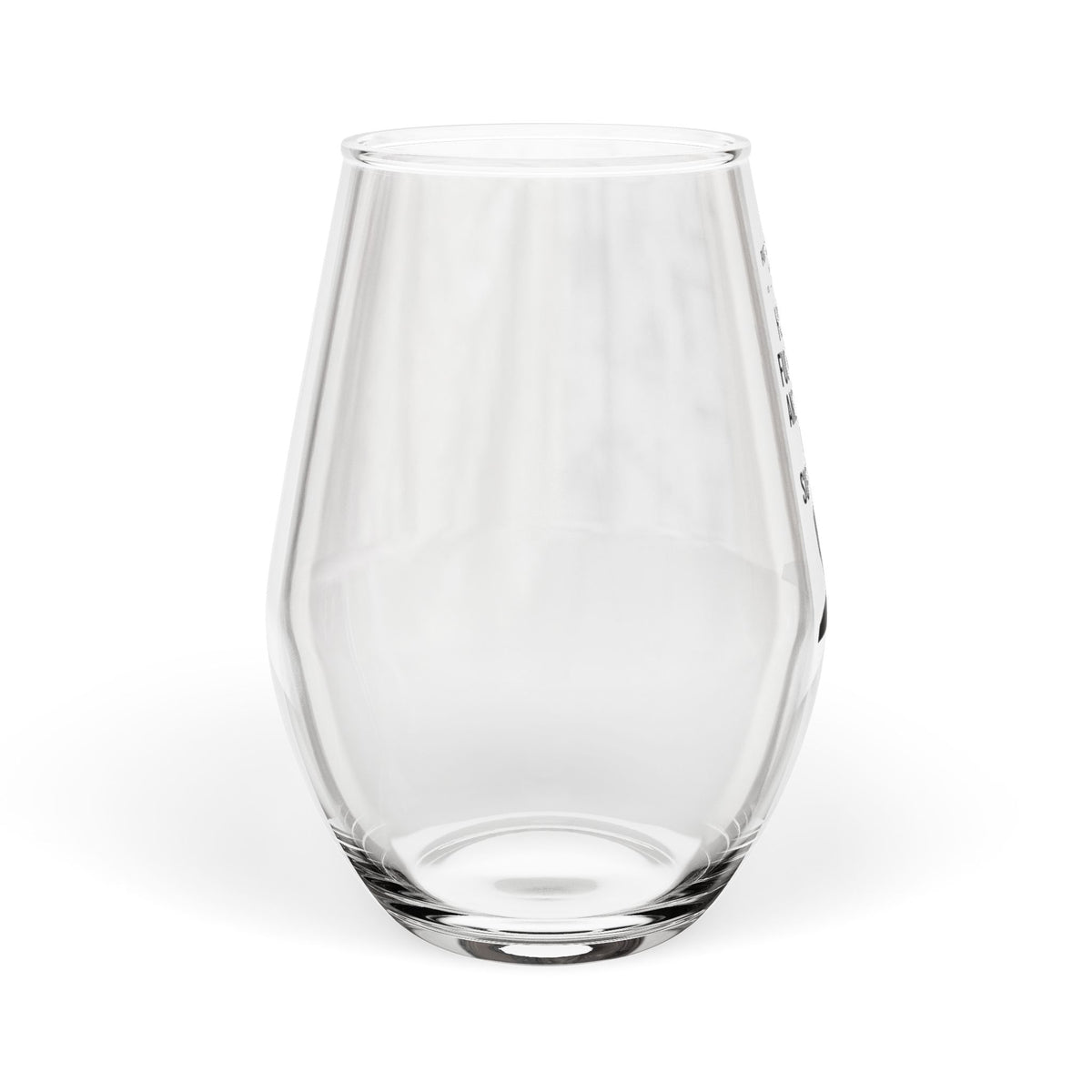 The "Line in the Sand" Wine Glass
