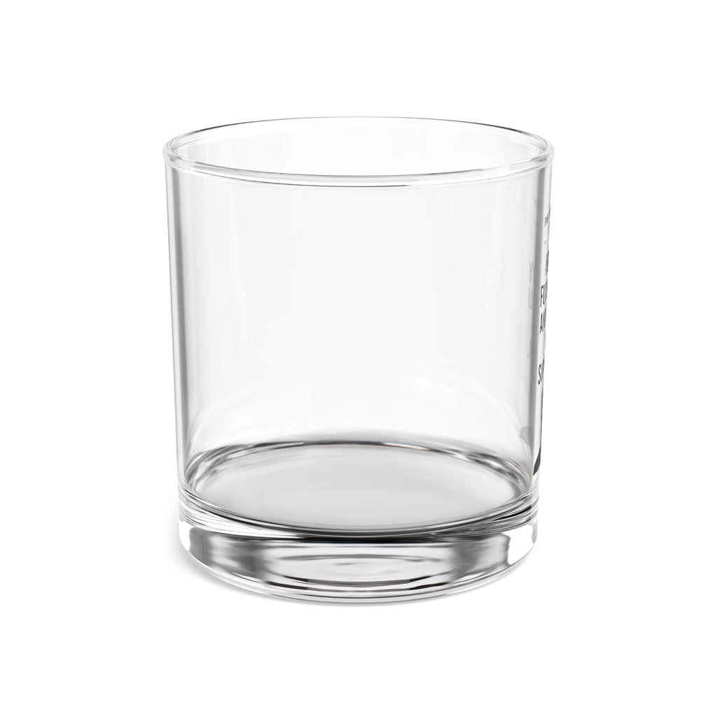 The “Line in the Sand” Rocks Glass