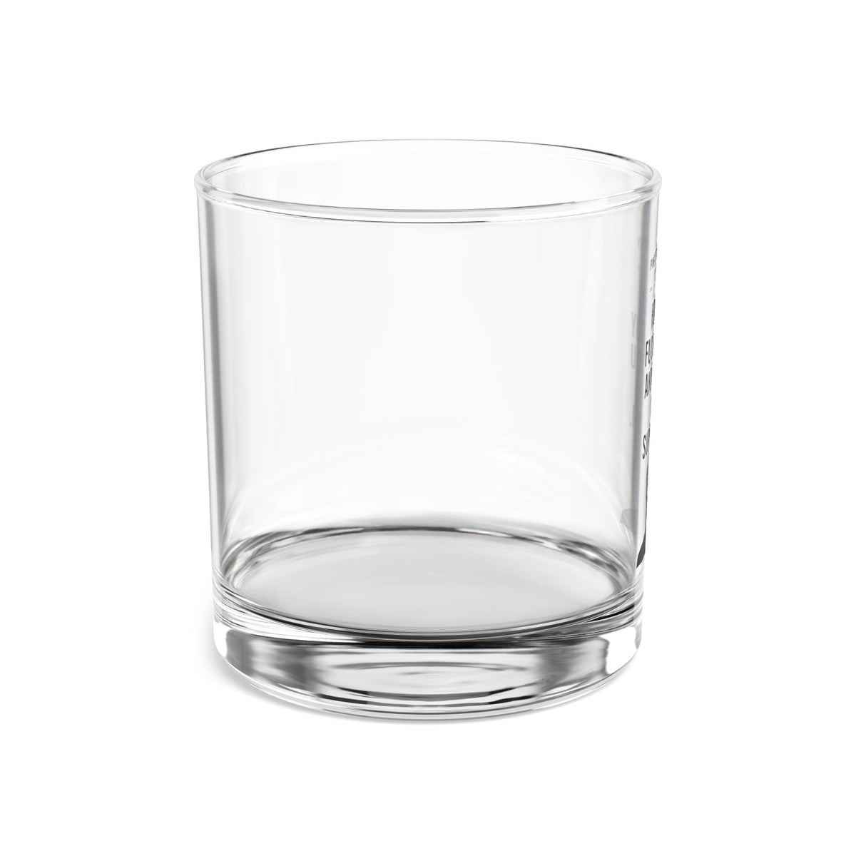 The “Line in the Sand” Rocks Glass