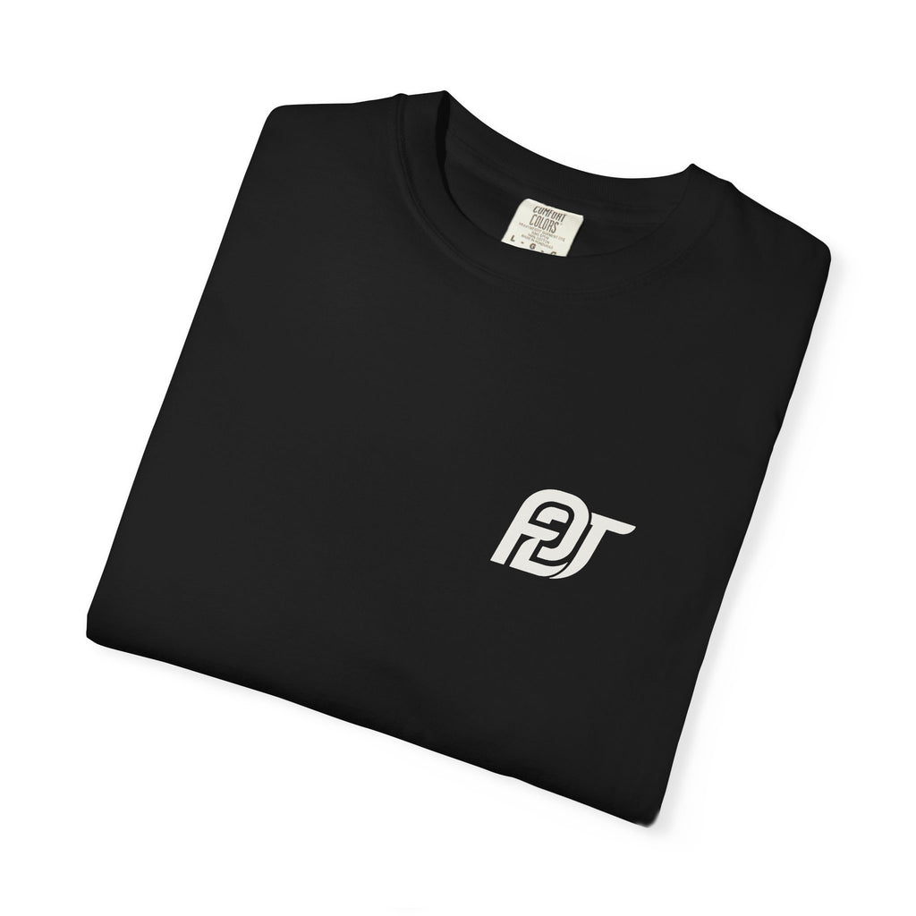 FDT Amendment Tee in Black, folded view (supplier mockup)