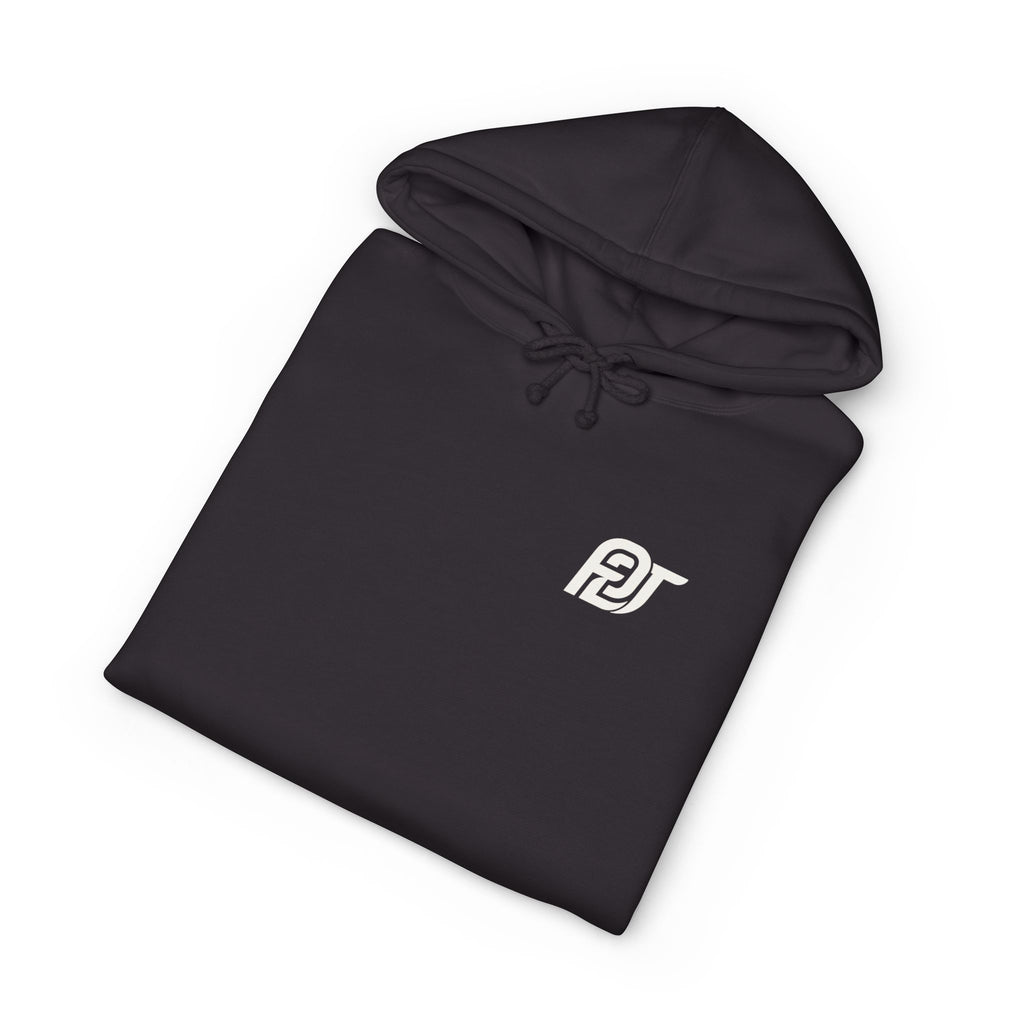 FDT Standard Hoodie in Black, folded view (supplier mockup)
