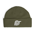 FDT Watch Beanie in Army, front view (supplier mockup)