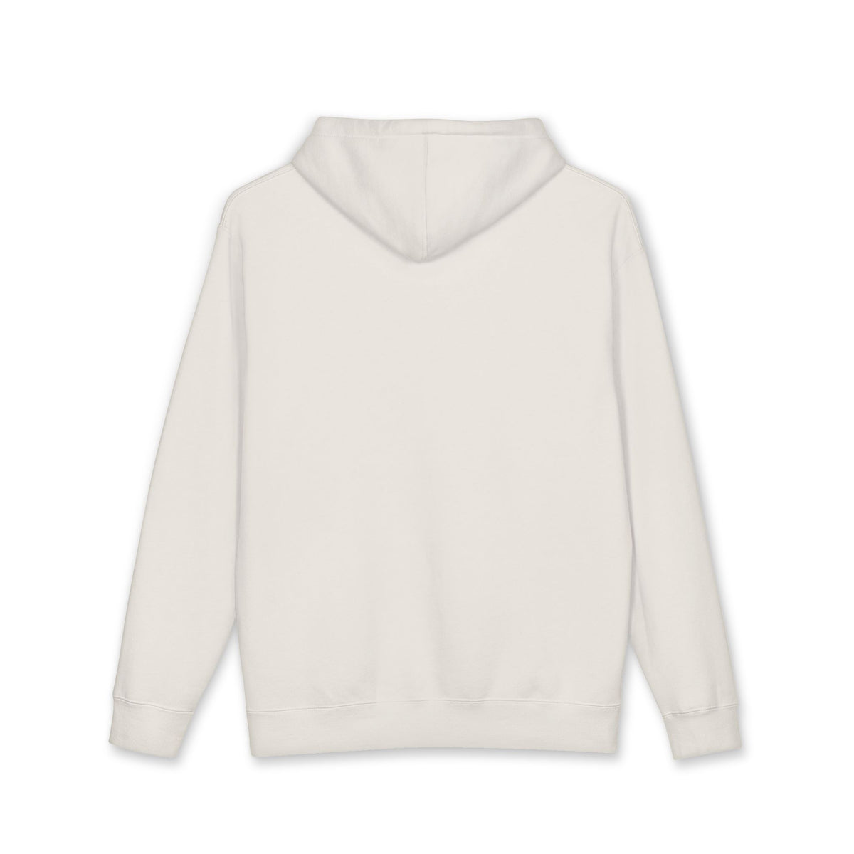 FDT Standard Hoodie in Bone, back view (supplier mockup)