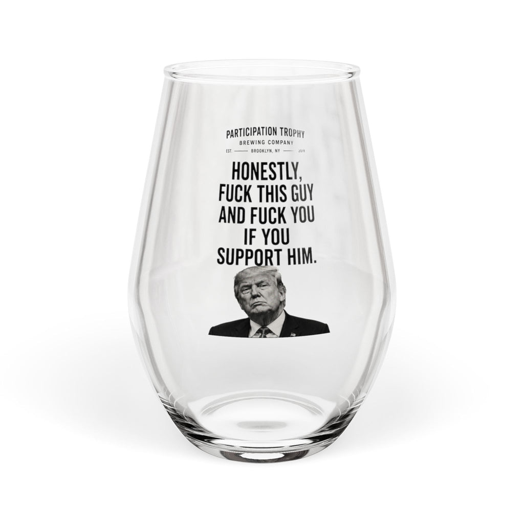 The "Line in the Sand" Wine Glass