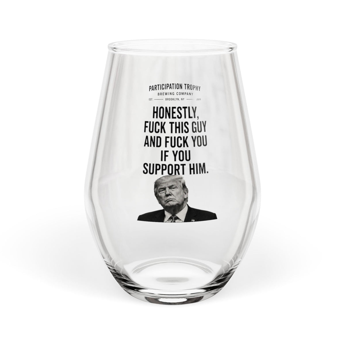 The "Line in the Sand" Wine Glass