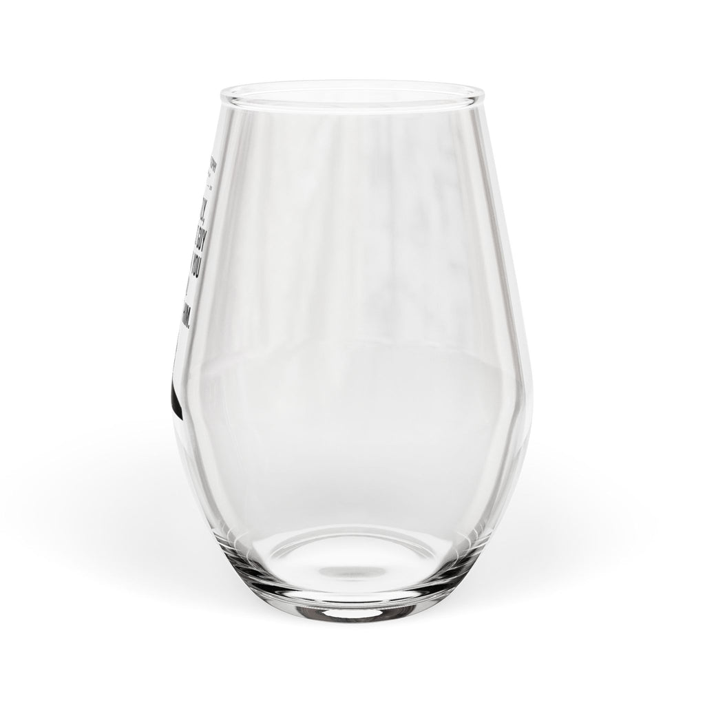 The "Line in the Sand" Wine Glass