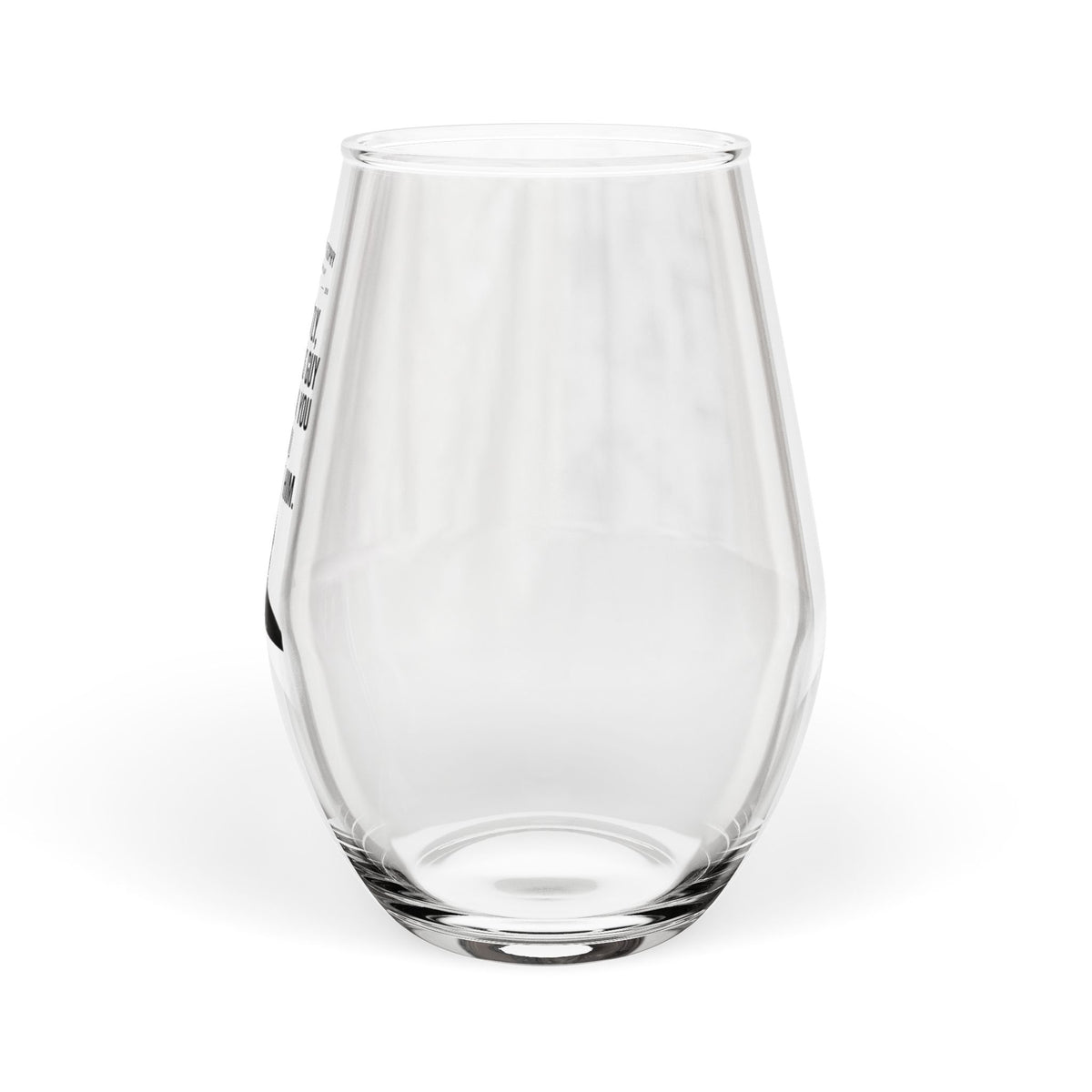 The "Line in the Sand" Wine Glass