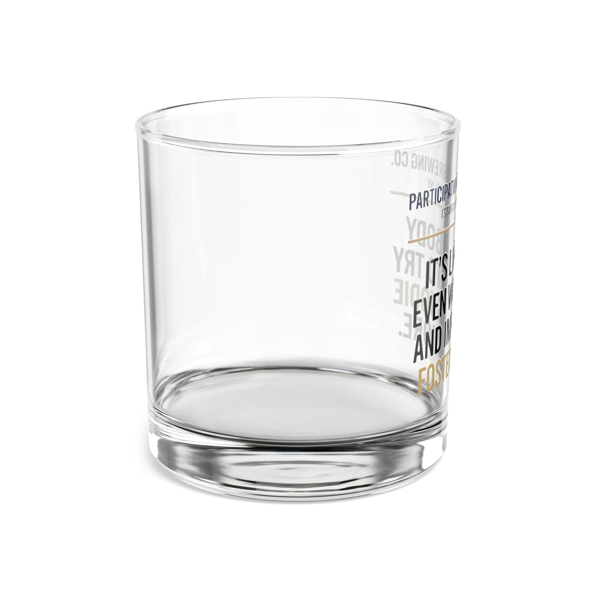 The "Impressed" Rocks Glass
