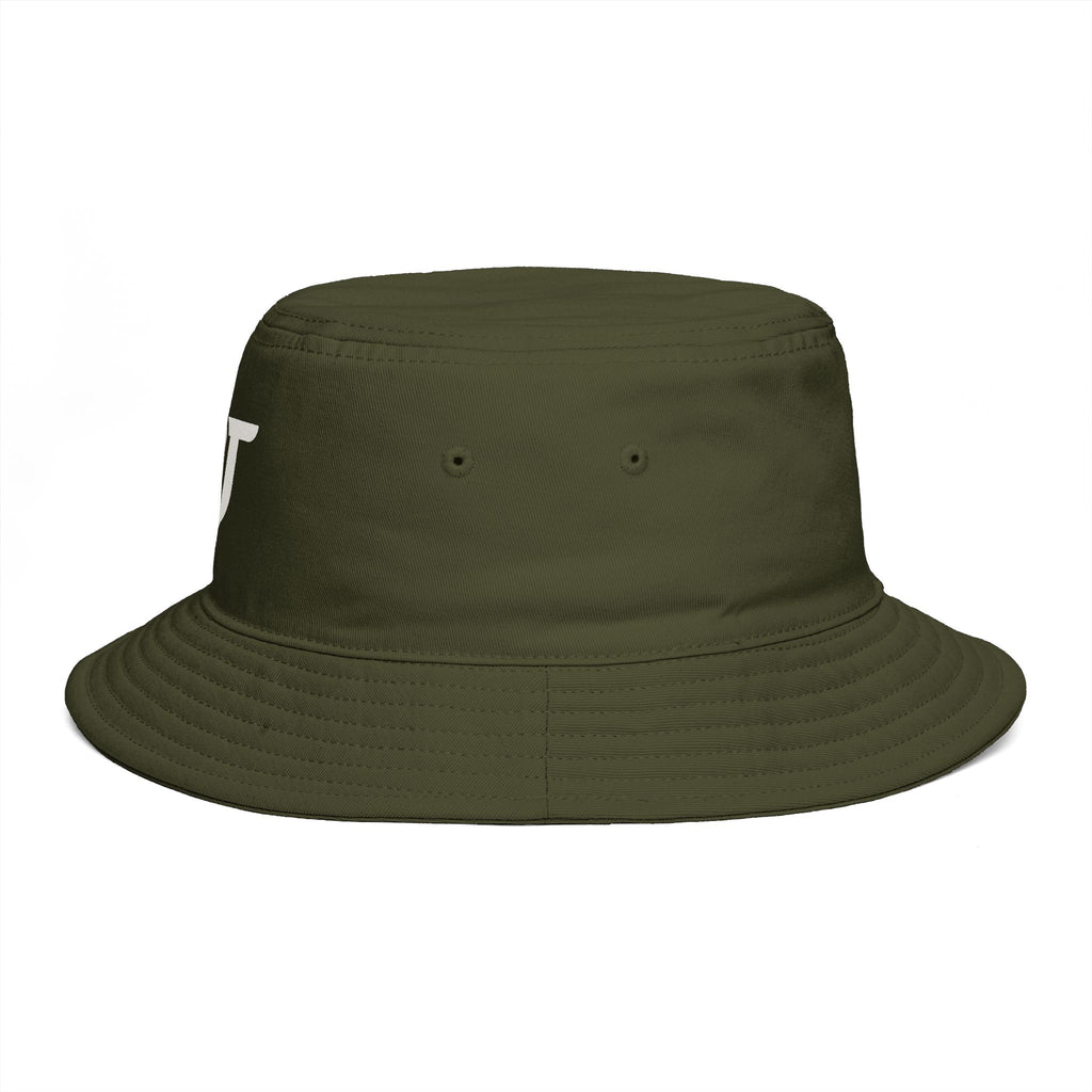 FDT Bucket Hat in Army, left side view (supplier mockup)
