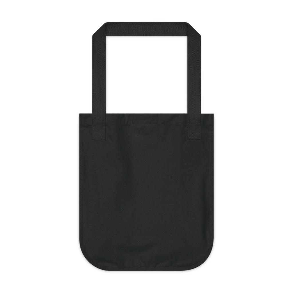 FDT Canvas Tote in Black, back view (supplier mockup)