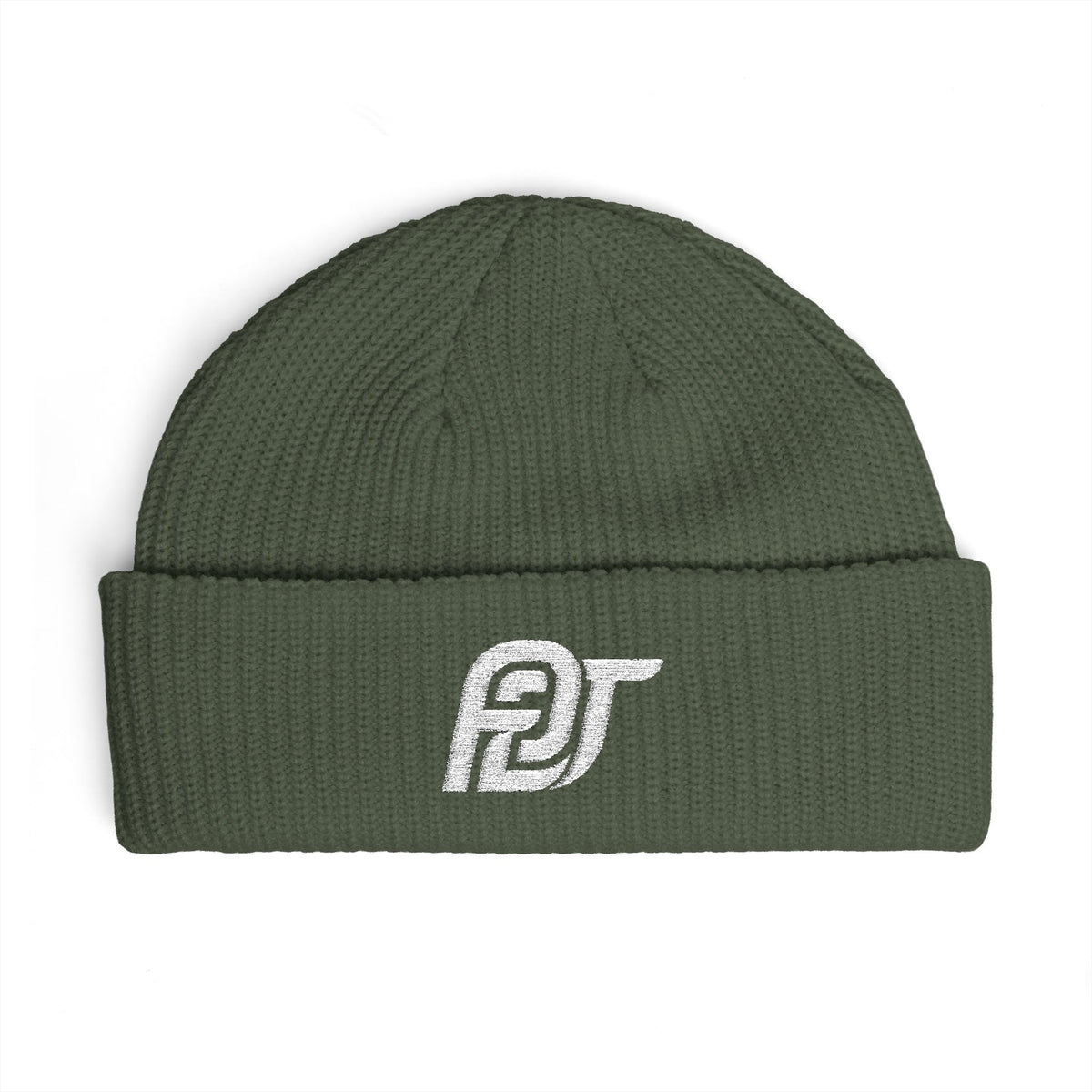 FDT Watch Beanie in Cypress, front view (supplier mockup)