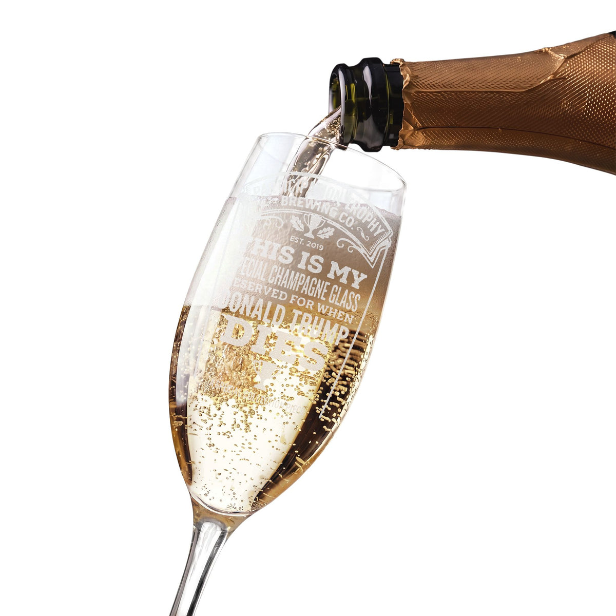 The “Conclusion” Champagne Glass (Engraving)