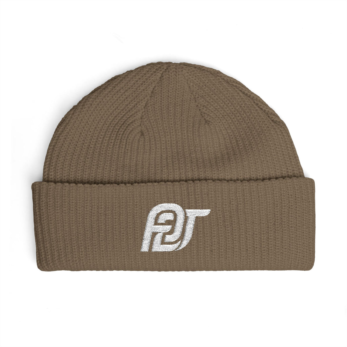 FDT Watch Beanie in Walnut, front view (supplier mockup)