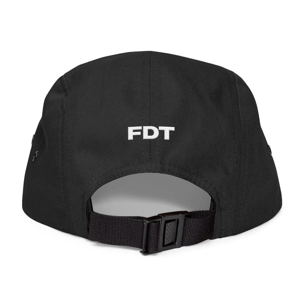 FDT Bar Cap in Black, back view (supplier mockup)