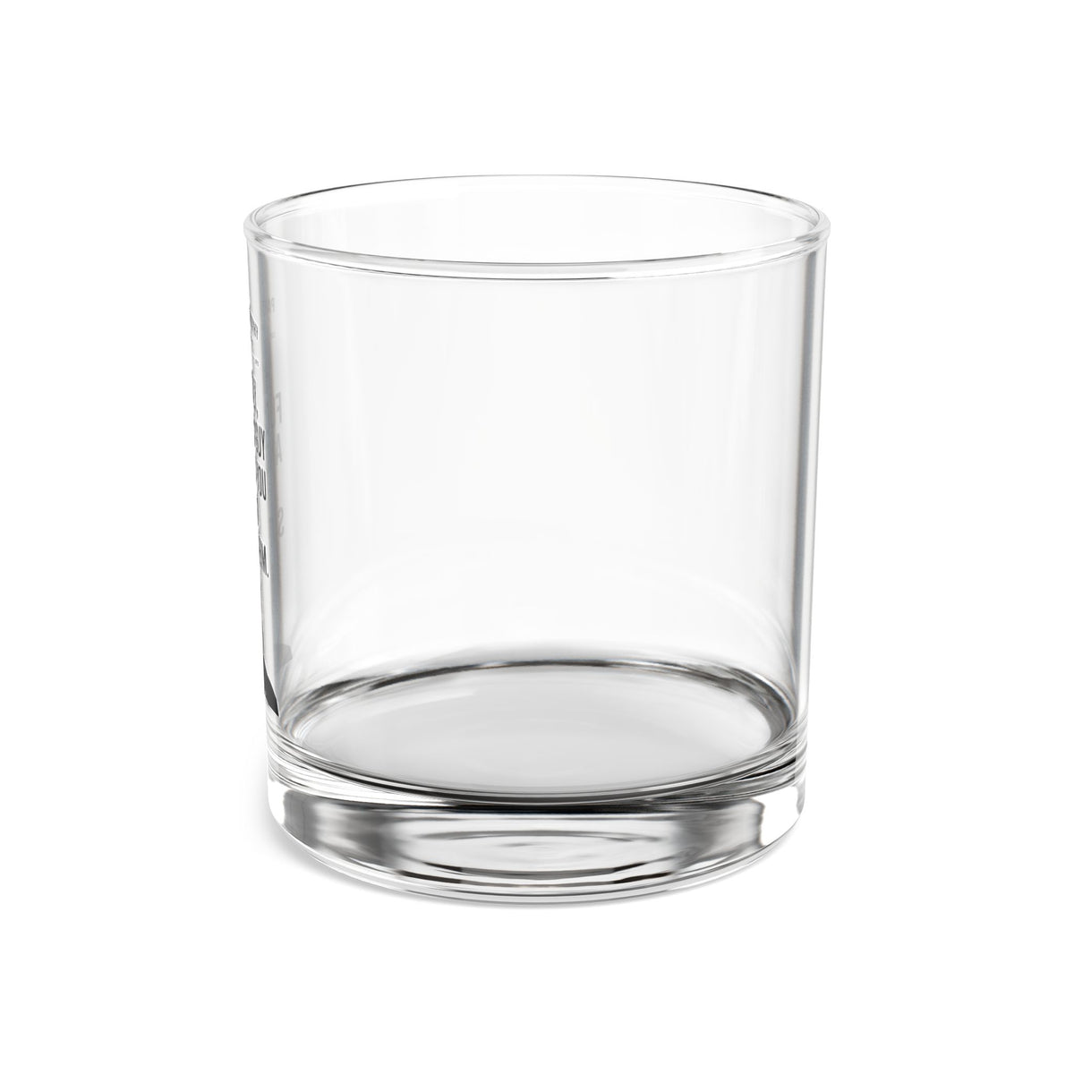 The “Line in the Sand” Rocks Glass