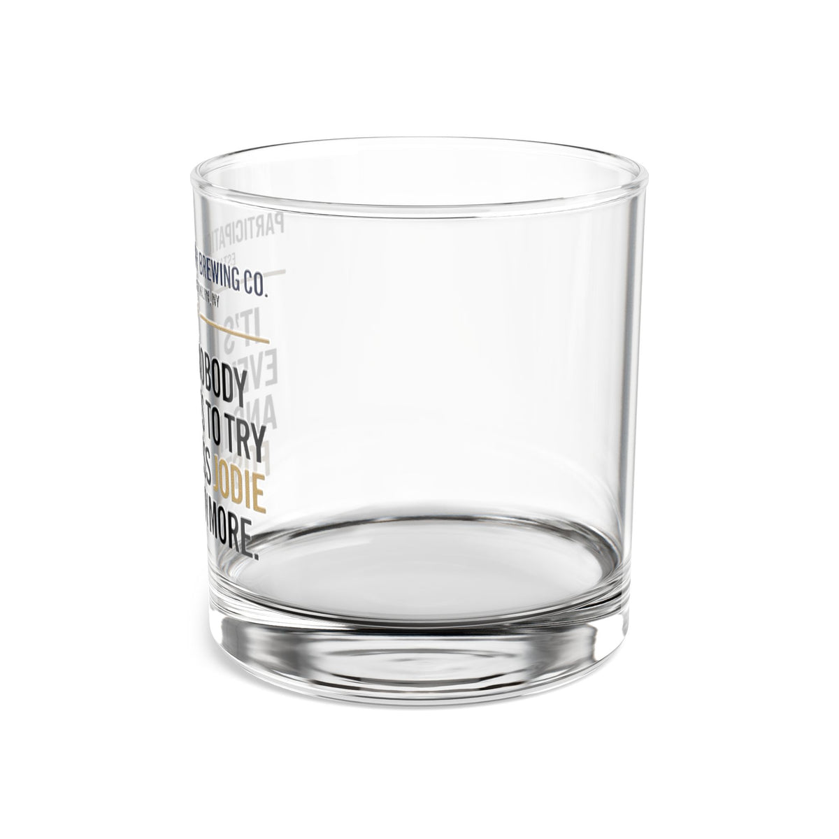 The "Impressed" Rocks Glass
