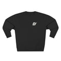 FDT Heavyweight Crewneck in Black, front view (supplier mockup)