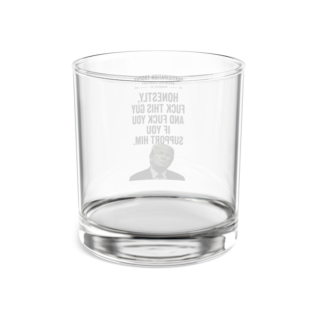 The “Line in the Sand” Rocks Glass