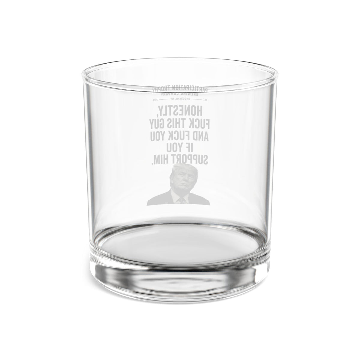 The “Line in the Sand” Rocks Glass