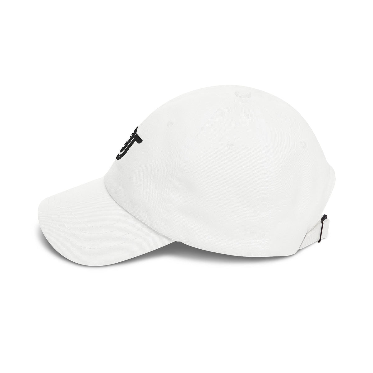 FDT Field Cap in White, left side view (supplier mockup)