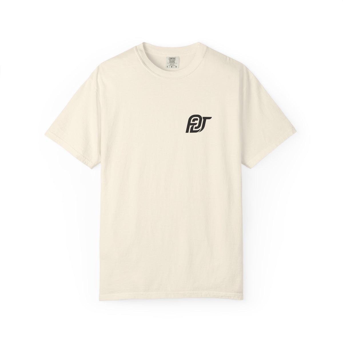 FDT Redaction Tee in Ivory, front view (supplier mockup)